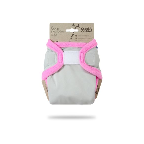 Šedé (růžová) - novorozenecké svrchní kalhotky
