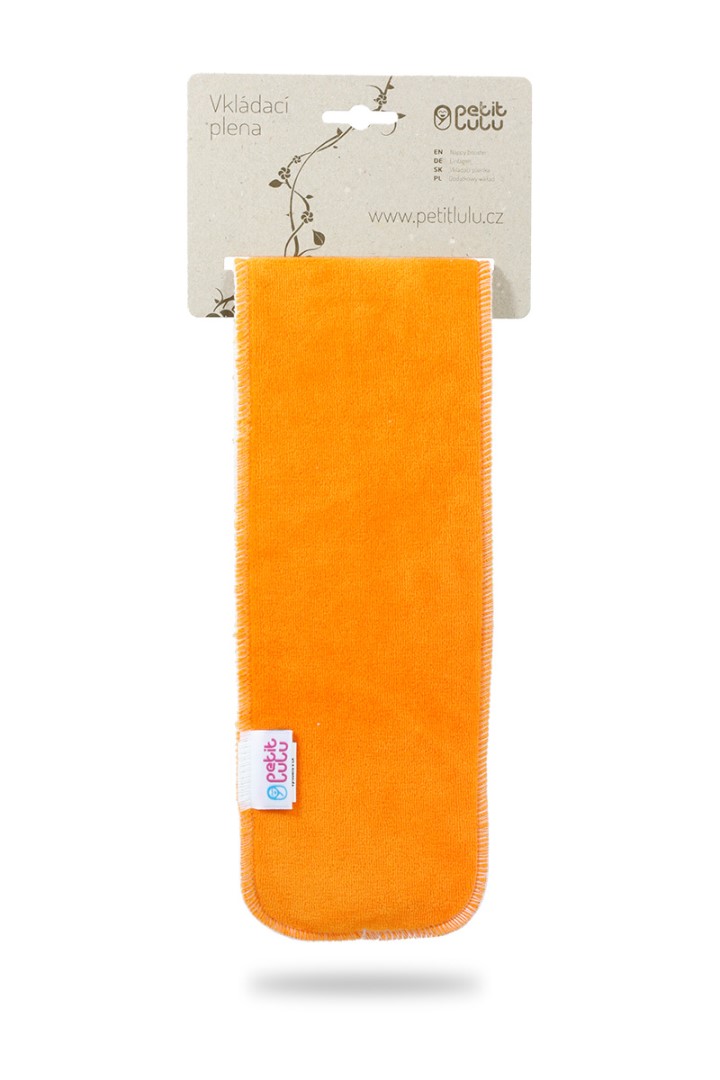 Oranžová vkládací plena dlouhá